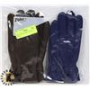 Image 1 : 2PK LADIES LEATHER GLOVES LARGE