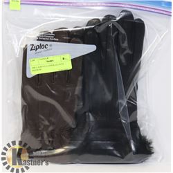 2PK LADIES LEATHER GLOVES MEDIUM