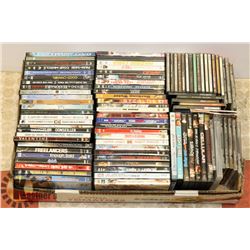LARGE FLAT FULL OF DVD MOVIES (ACTION,