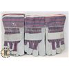 Image 1 : 3 PAIR OF LINED WORK GLOVES