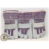 Image 1 : 3 PAIR OF LINED WORK GLOVES