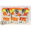 Image 1 : 3 PAIRS OF FLEECE-LINED LEATHER WORK GLOVES