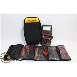 PROTEK S981 MULTIMETER WITH ATTACHMENTS & FLUKE
