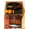 Image 1 : LOT OF ASSORTED WOOD BOXES