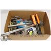 Image 1 : BOX OF ASSORTED TOOLS INCL TUBE BENDER, GASKET