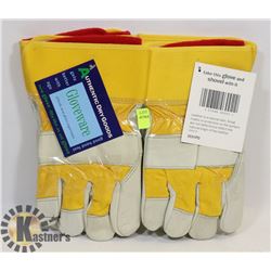 2 PAIRS OF LINED WORK GLOVES