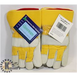 2 PAIRS OF LINED WORK GLOVES