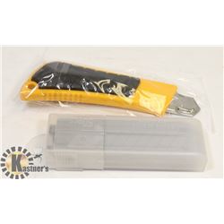 NEW BOX CUTTER/OLFA KNIFE WITH 50 PK 18 MM BLADES