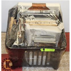 LOT OF ASSORTED PICTURE FRAMES IN VARIOUS SIZES