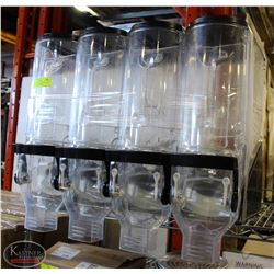 GROUP OF 4 COMMERCIAL GRADE BULKHEAD DISPENSERS