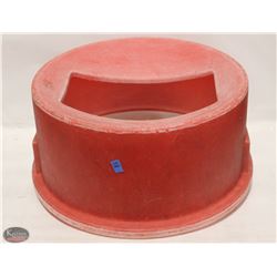 RED FLATWARE RETRIEVING TRASH CAN LID