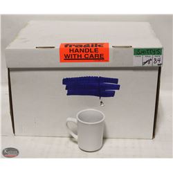 40 WHITE PORCELAIN COFFEE CUPS