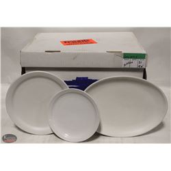 29 - 7" SIDE PLATES W/ 4 OVAL PLATES & 5 DINNER