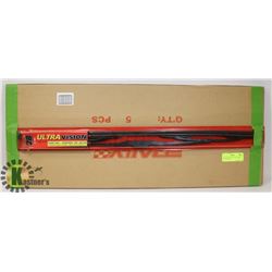 LOT OF 6 NEW 28" ULTRA VISION WIPER BLADES