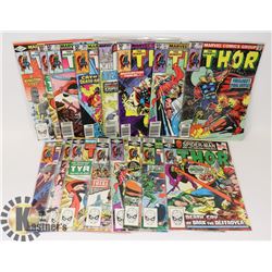 LOT OF 17 THE MIGHTY THOR COMICS.