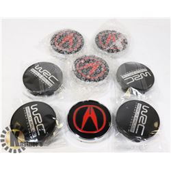 2 SETS OF 4 NEW ACURA CENTER CAPS