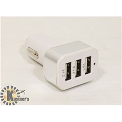 3 PORT USB CAR CHARGER.