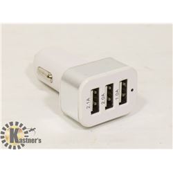 3 PORT USB CAR CHARGER.