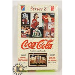 SEALED BOX OF COCA COLA TRADING CARDS.