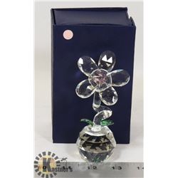 SMALL CRYSTAL FLOWER IN POT MODEL