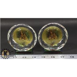 LOT OF TWO CRYSTAL ANGEL CHILDREN DISPLAYS
