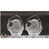 Image 1 : LOT OF TWO CRYSTAL EAGLE DISPLAYS