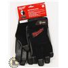 Image 1 : PAIR OF MILWAUKEE CONTRACTOR GLOVES, LARGE