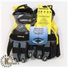 Image 1 : 2 PAIRS OF XL TERRA DOUBLE-LINED MECHANICS GLOVES