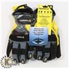 Image 1 : 2 PAIRS OF XL TERRA DOUBLE-LINED MECHANICS GLOVES