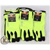 Image 1 : 3 PAIRS OF TOUGH DUCK PRECISION FIT GLOVES M/M