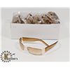 Image 1 : BOX OF DARK YELLOW DESIGNER SUNGLASSES