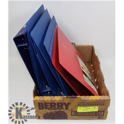 FLAT OF BINDERS