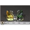Image 1 : CRYSTAL SWANS ON STAND