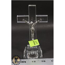 CRYSTAL JESUS ON THE CROSS DISPLAY