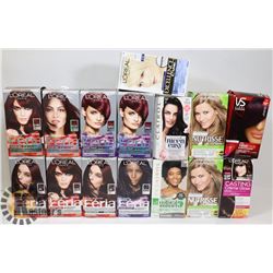 LOT OF ASSORTED HAIR DYE
