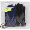 Image 1 : 2 PK LADIES LEATHER GLOVES SZ SMALL