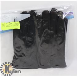 2 PK LADIES LEATHER GLOVES SZ SMALL