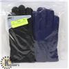 Image 1 : 2 PK LADIES LEATHER GLOVES SZ LARGE