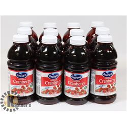LOT OF 12 OCEAN SPRAY ORIGINAL CRANBERRY COCKTAIL