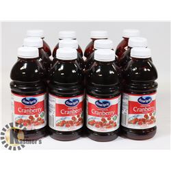 LOT OF 12 OCEAN SPRAY ORIGINAL CRANBERRY COCKTAIL