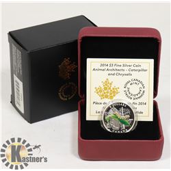2014 CANADIAN $3 FINE SILVER ANIMAL ARCHITECTS