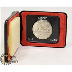1972 CANADIAN SILVER DOLLAR IN ORIGINAL CASE