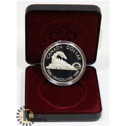 1986 CANADIAN PROOF SILVER DOLLAR IN ORIGINAL CASE