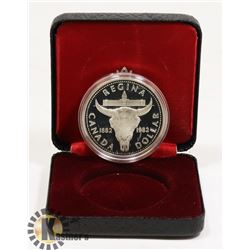 1982 CANADIAN PROOF SILVER DOLLAR IN ORIGINAL CASE