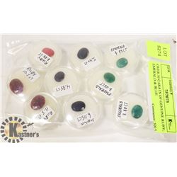 OVER 50 CARATS OF GENUINE RUBY, EMERALD & BLUE