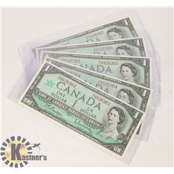 1867-1967 CENTENNIAL LOT OF 5 IN SEQUENCE CANADA