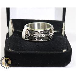 HARLEY DAVIDSON MOTORCYCLE SZ 11 STAINLESS STEEL