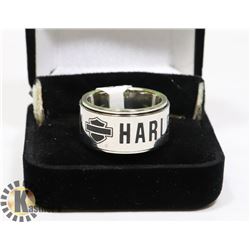 HARLEY DAVIDSON SPINNING BAND STAINLESS STEEL SZ 9