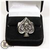 Image 1 : SPADE WITH SKULL AND CROSS BONES STAINLESS STEEL