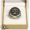 Image 1 : HARLEY DAVIDSON RING SILVER TONE SKULL RING SZ  10